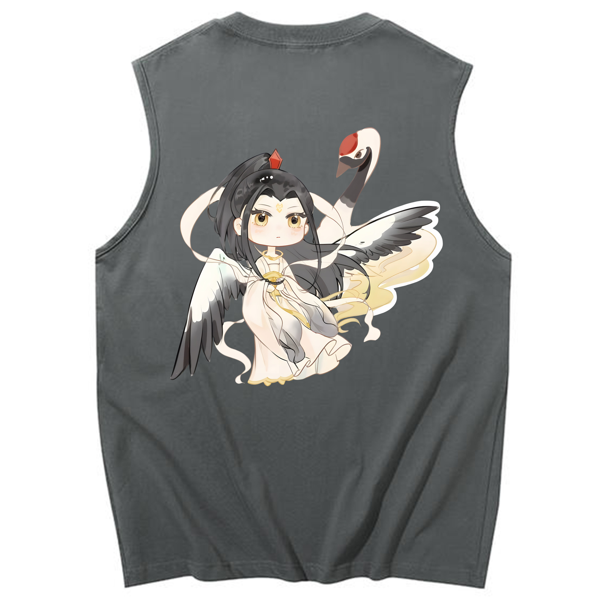 （画像用） Ne Zha 2 ナタ 魔童の大暴れ コットン100％タンクトップ（背面プリント）